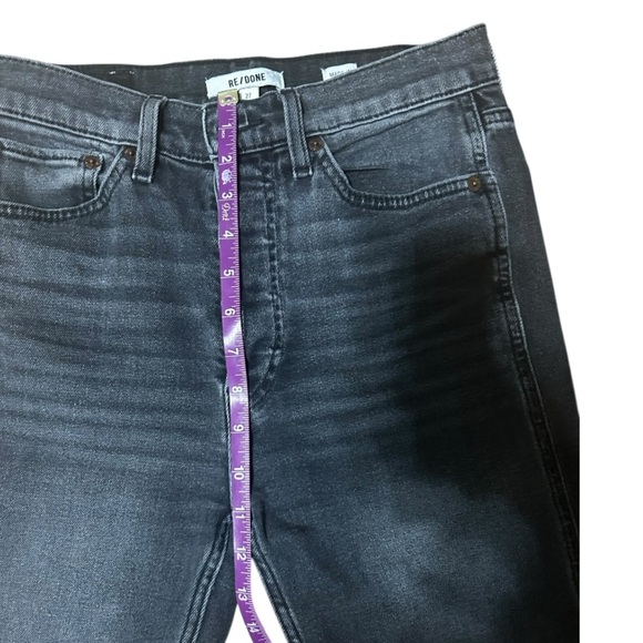 Re/Done 80s Slim Straight Black Jean Size 27 Button Fly Revolve - Picture 5 of 11